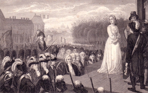 Marie-Antoinette à la guillotine