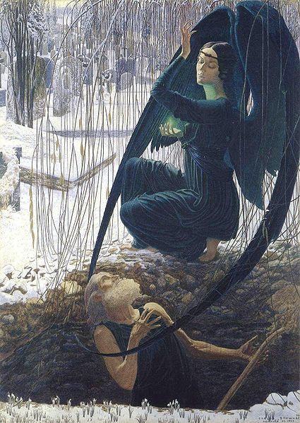 Carlos Schwabe - La Mort du fossoyeur